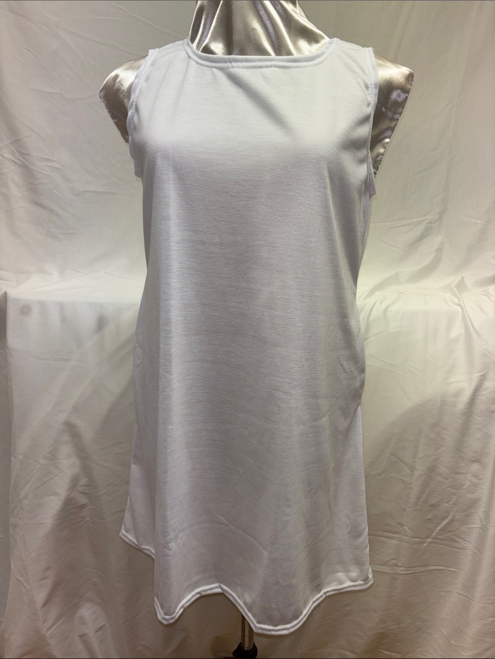 Women's White Mini Tank Dress